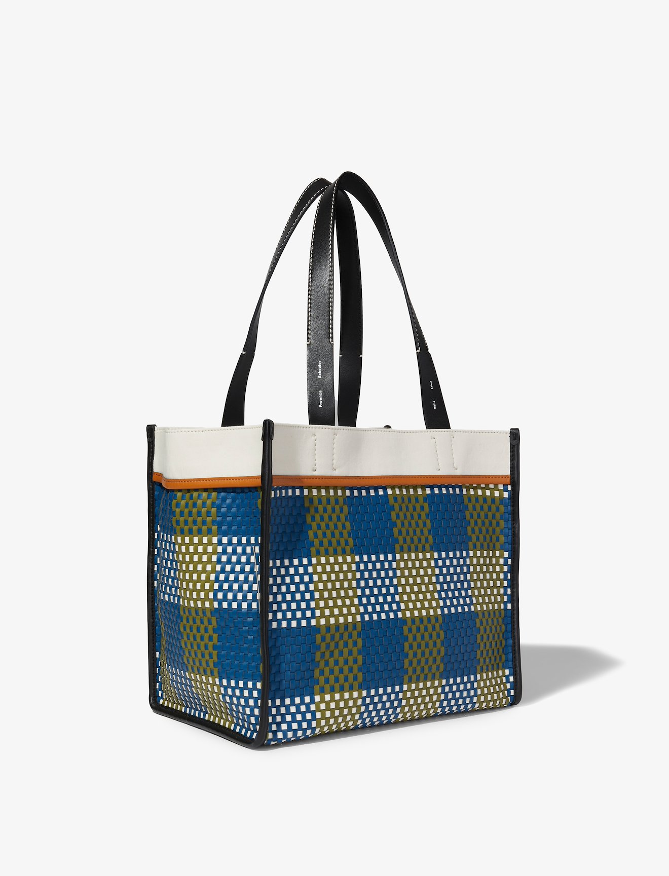Large Morris Woven Plaid Tote #1