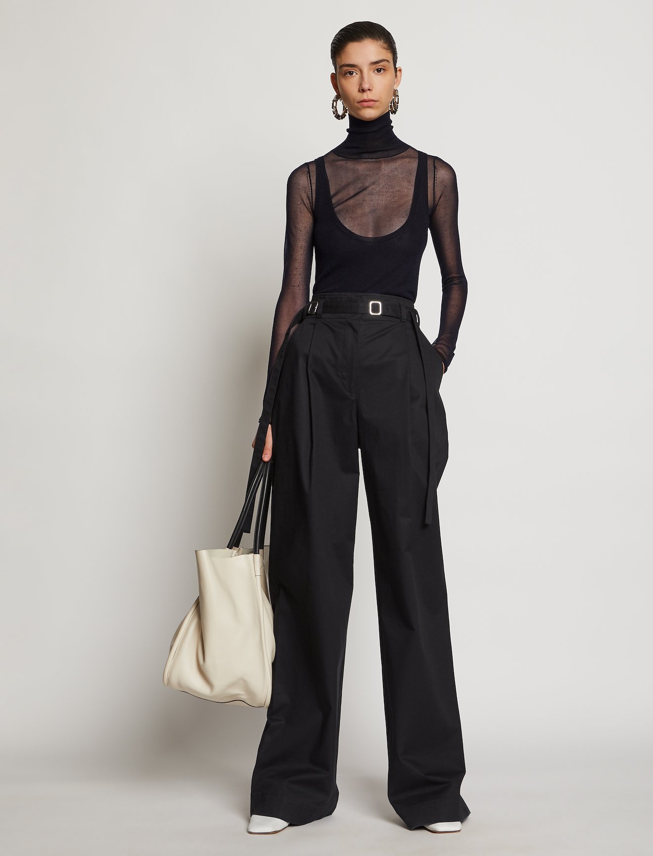 Layered Gauge Knit Turtleneck #1