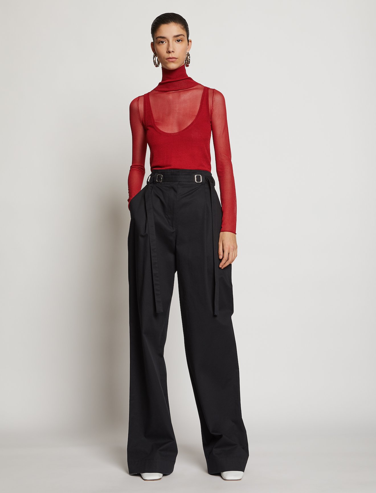 Layered Gauge Knit Turtleneck #1