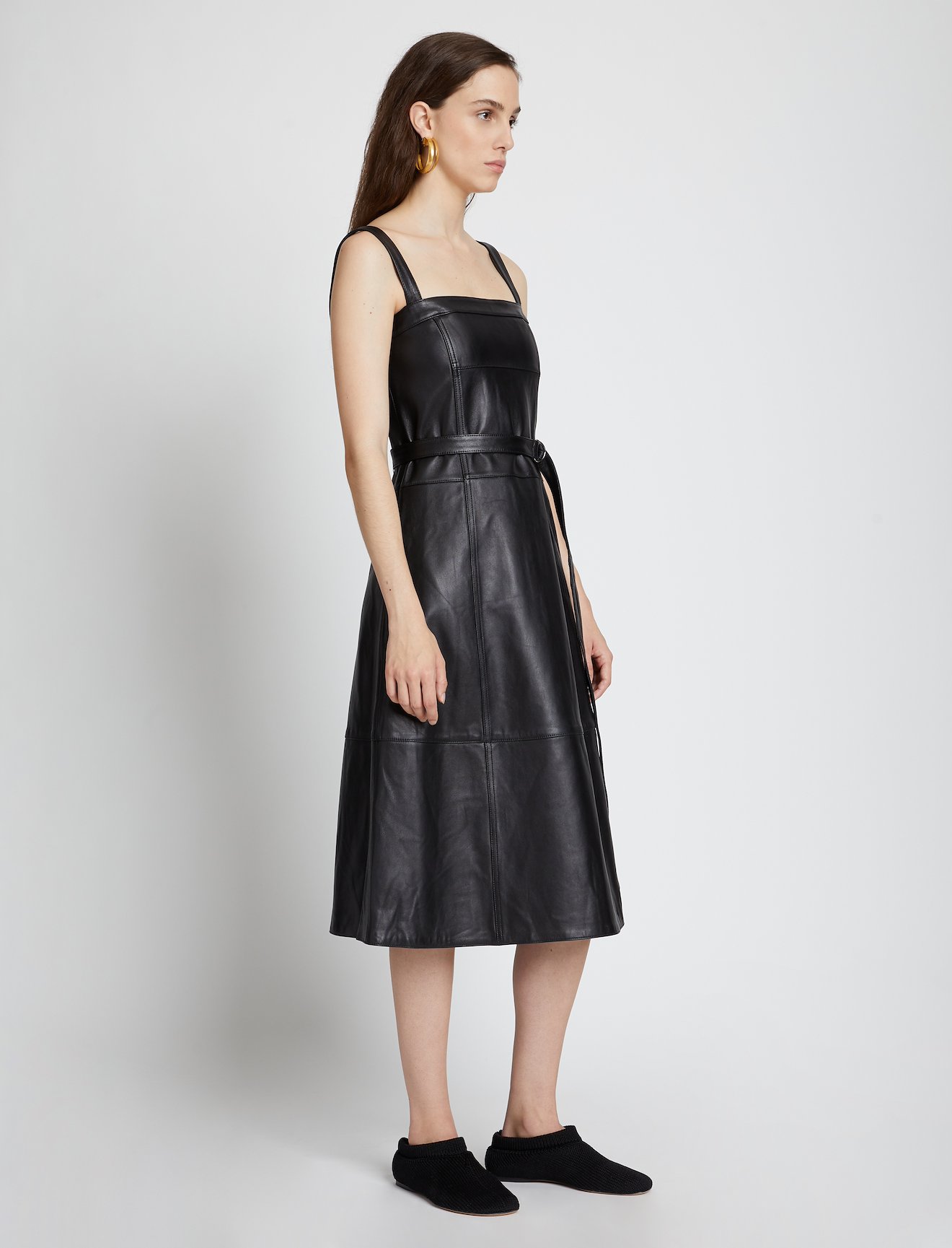 Leather Belted Dress #1