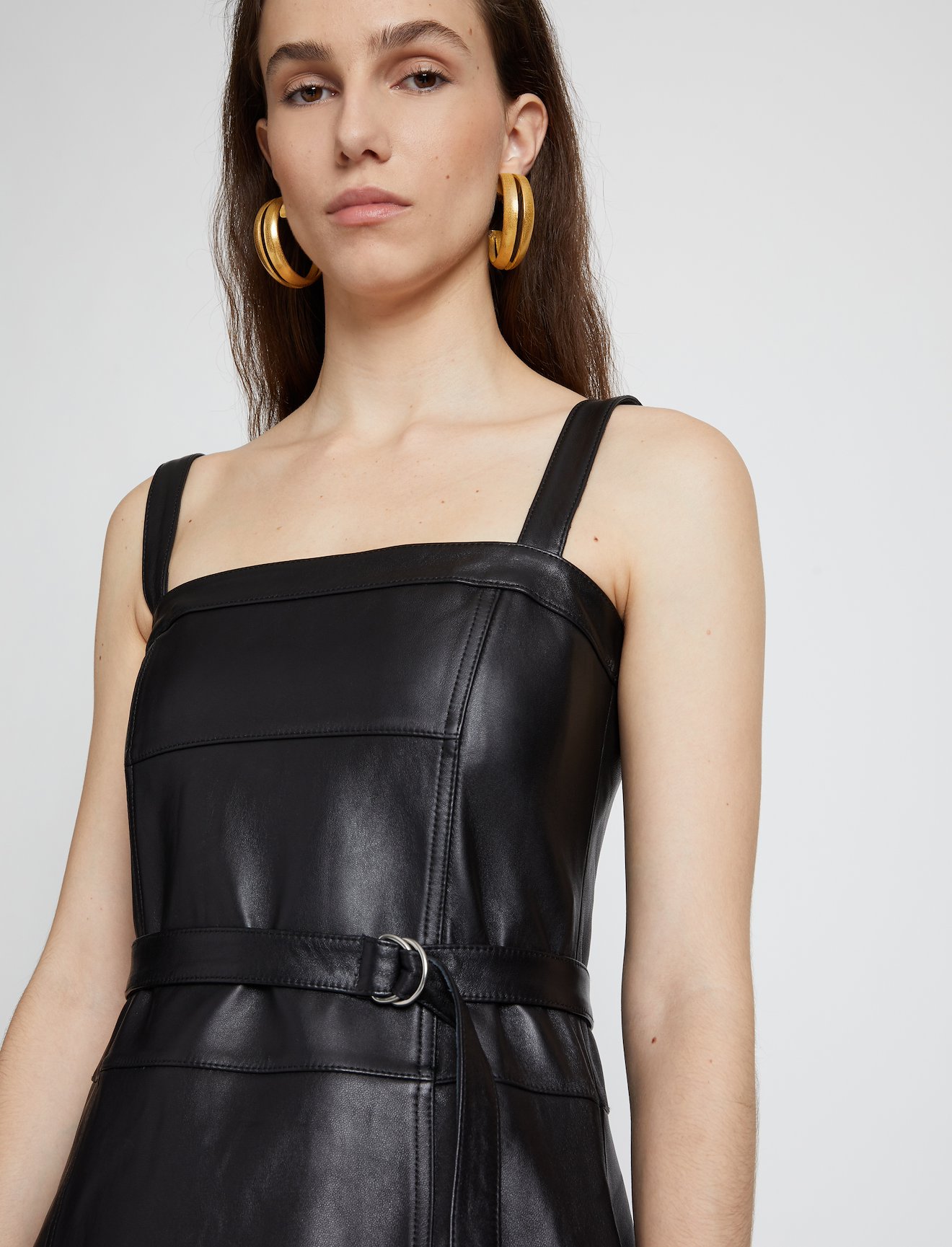 Leather Belted Dress #3