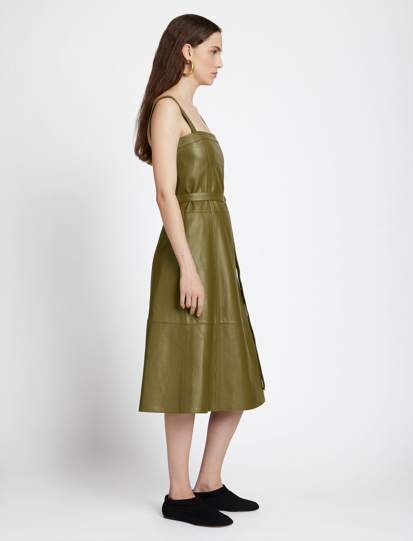 Leather Belted Dress #1