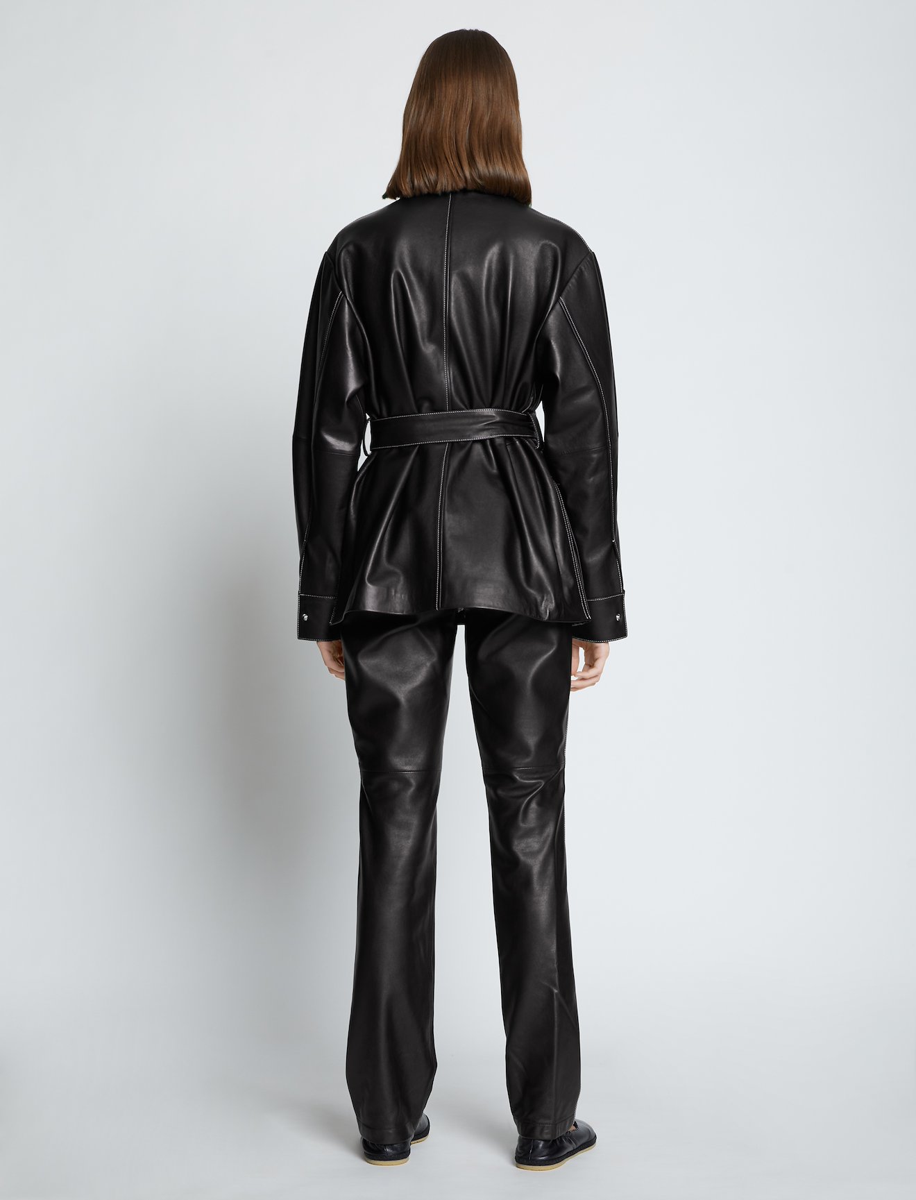 Leather Belted Jacket #3