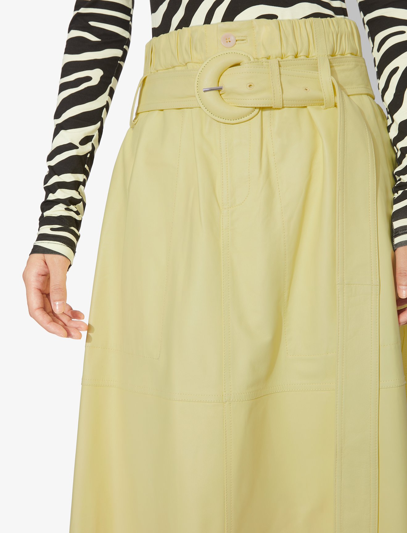 Leather Belted Skirt #3