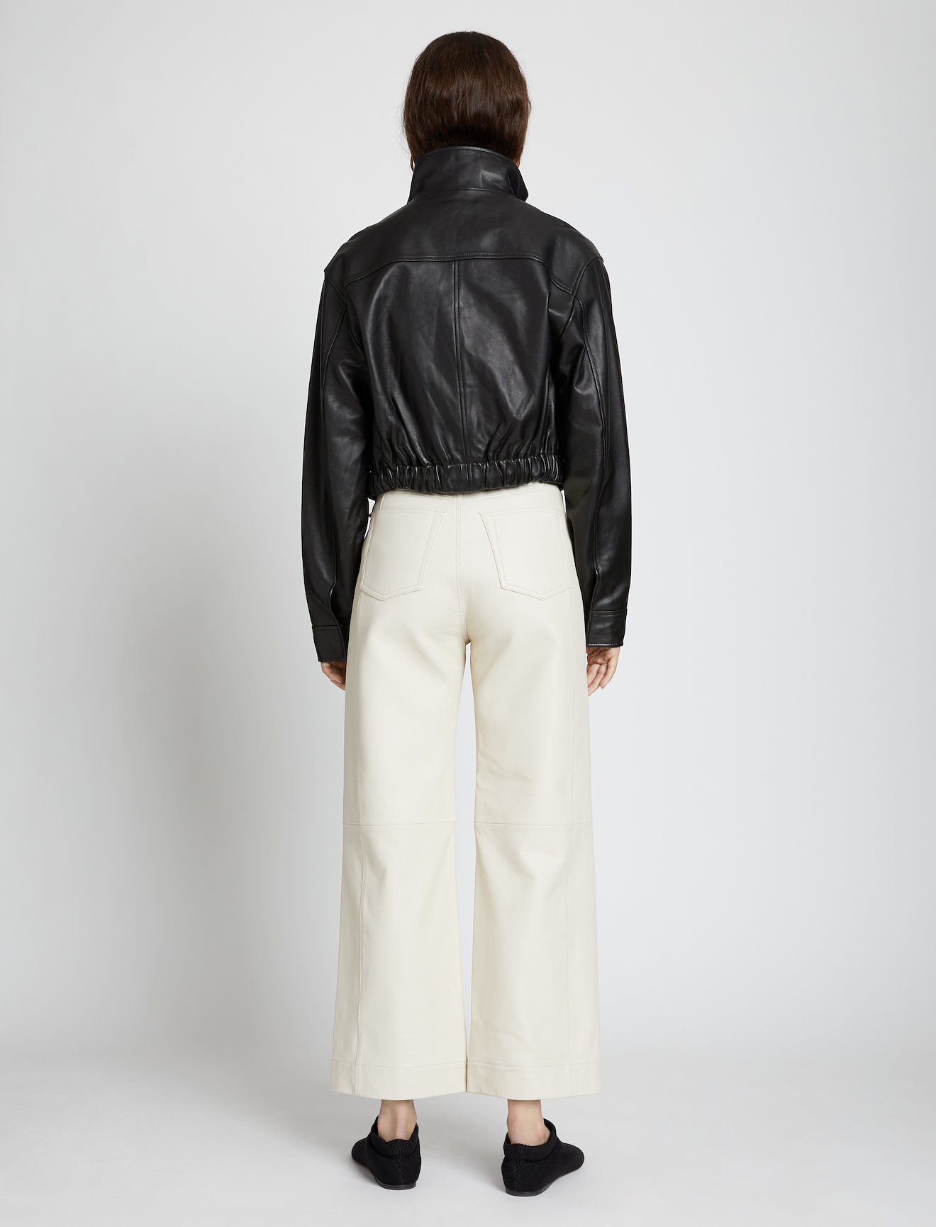 Leather Cropped Jacket #3
