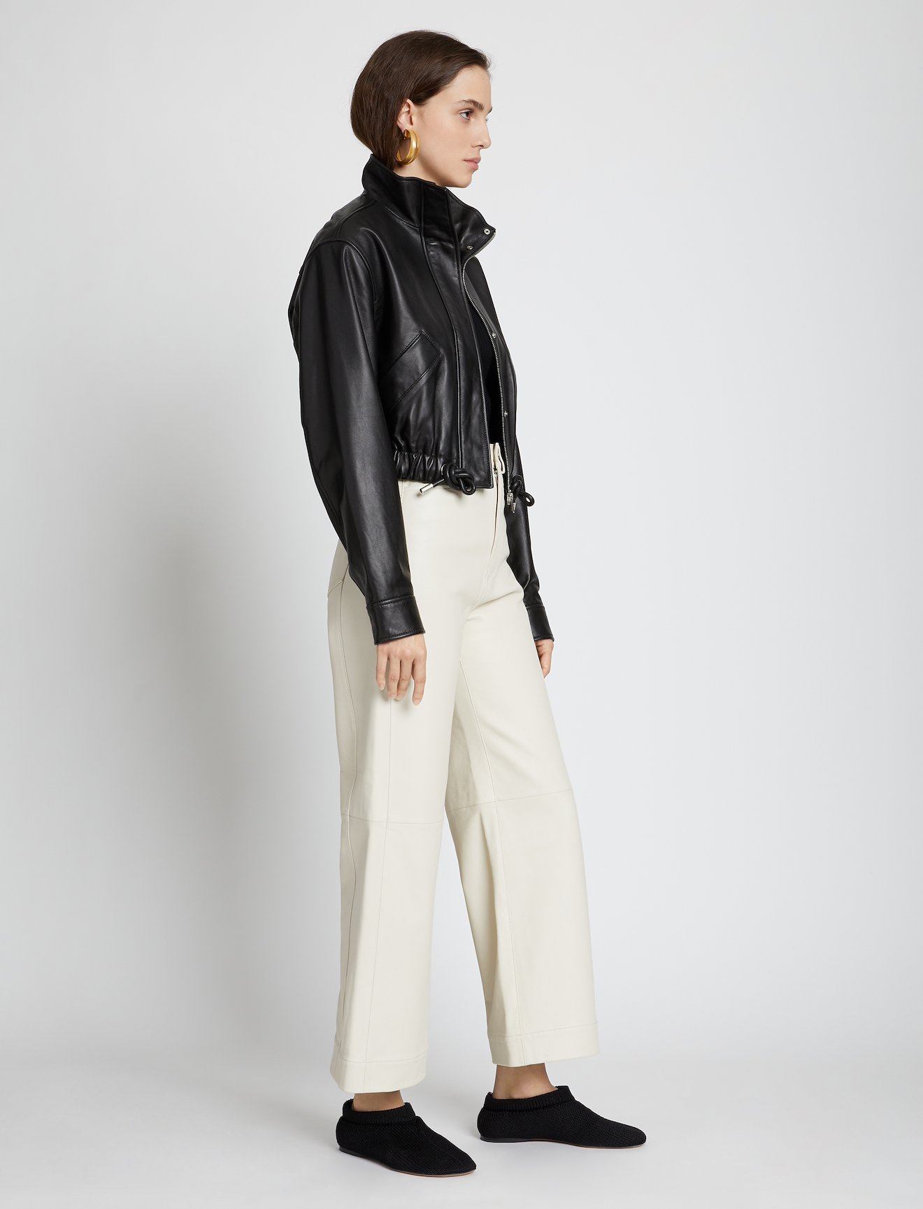 Leather Cropped Jacket #2