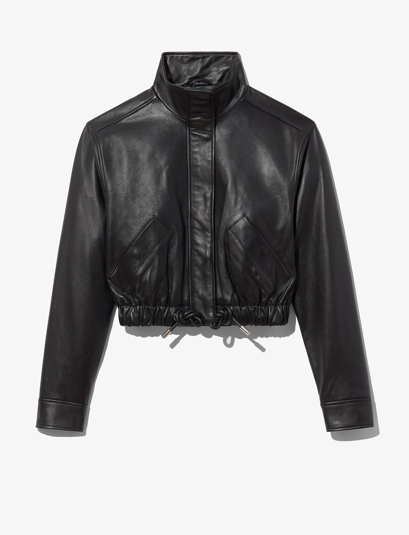 Leather Cropped Jacket #5