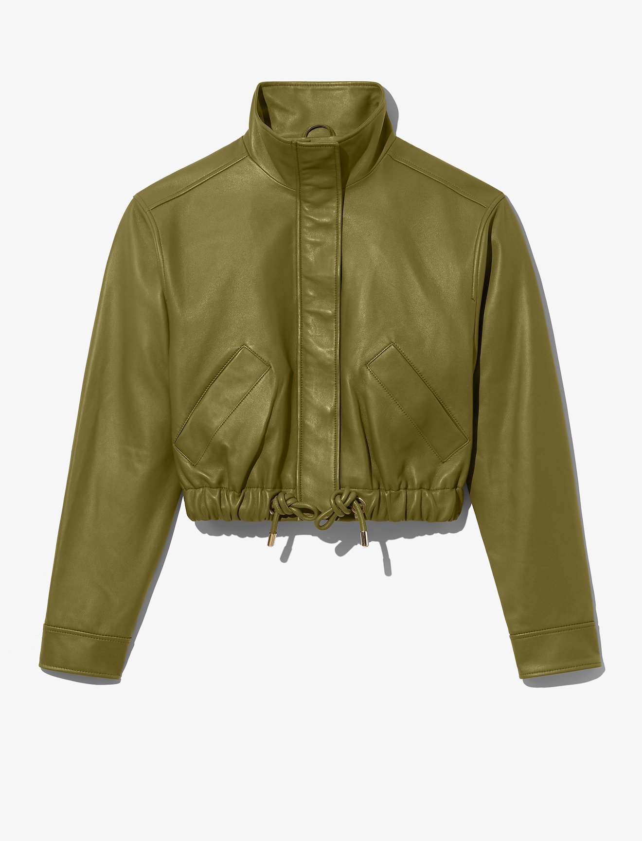 Leather Cropped Jacket #4