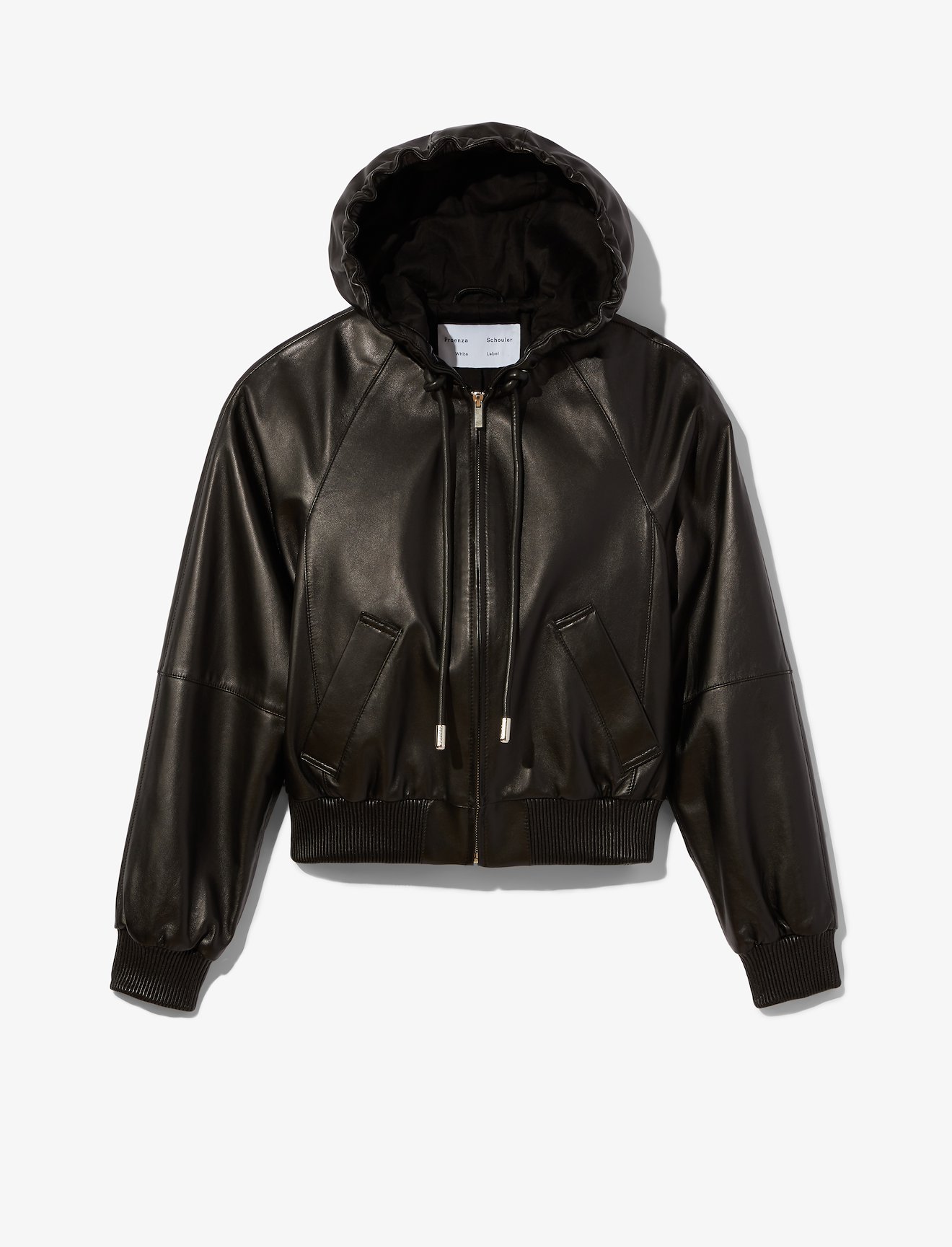Leather Hooded Jacket #5