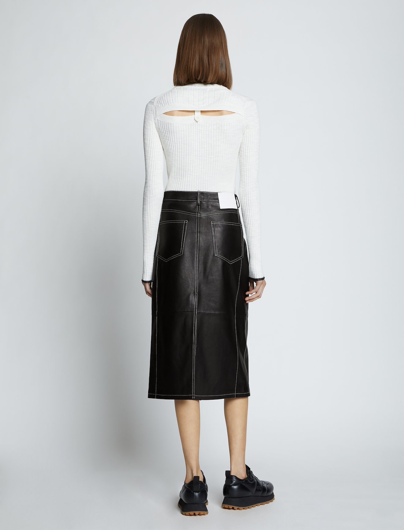 Leather Straight Skirt #2