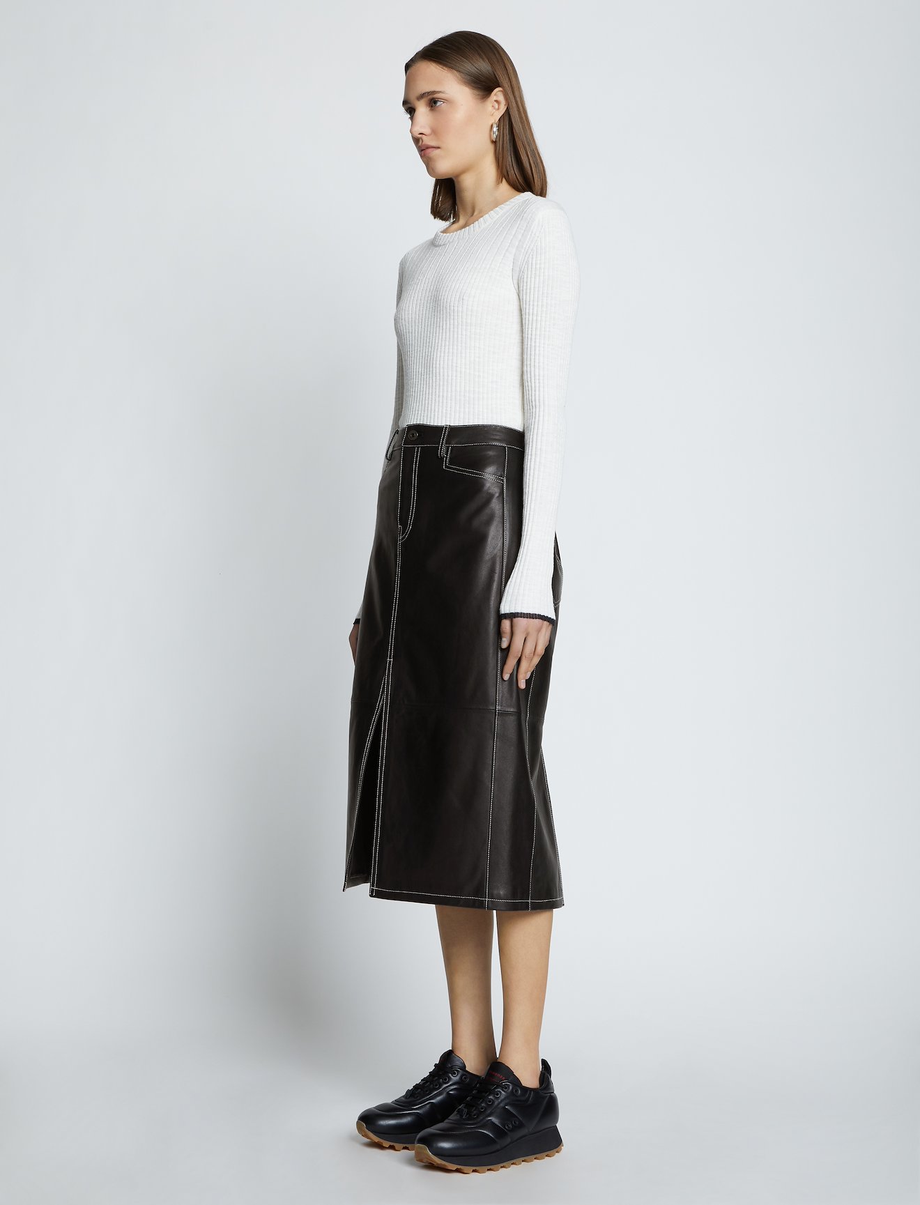 Leather Straight Skirt #1