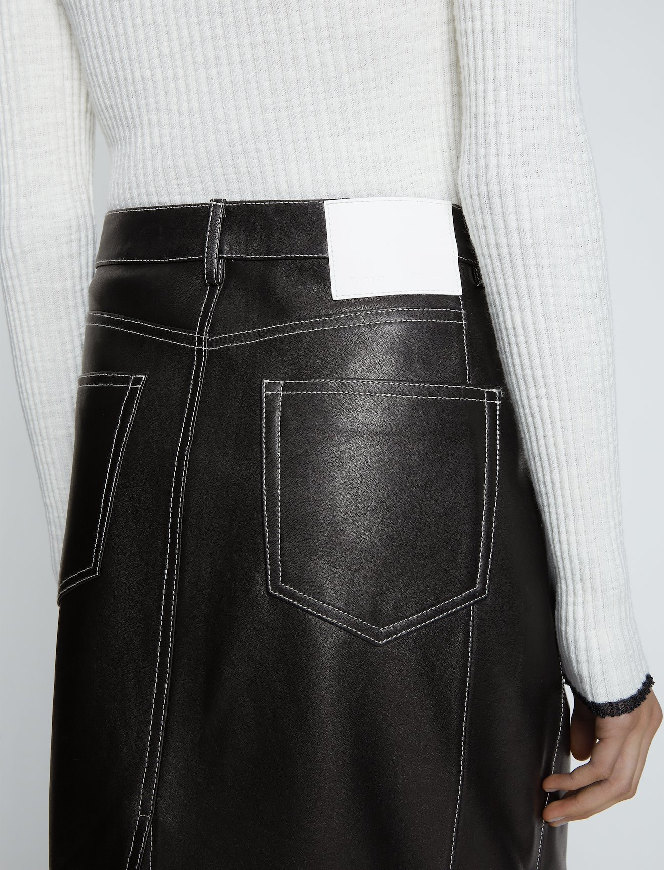 Leather Straight Skirt #3
