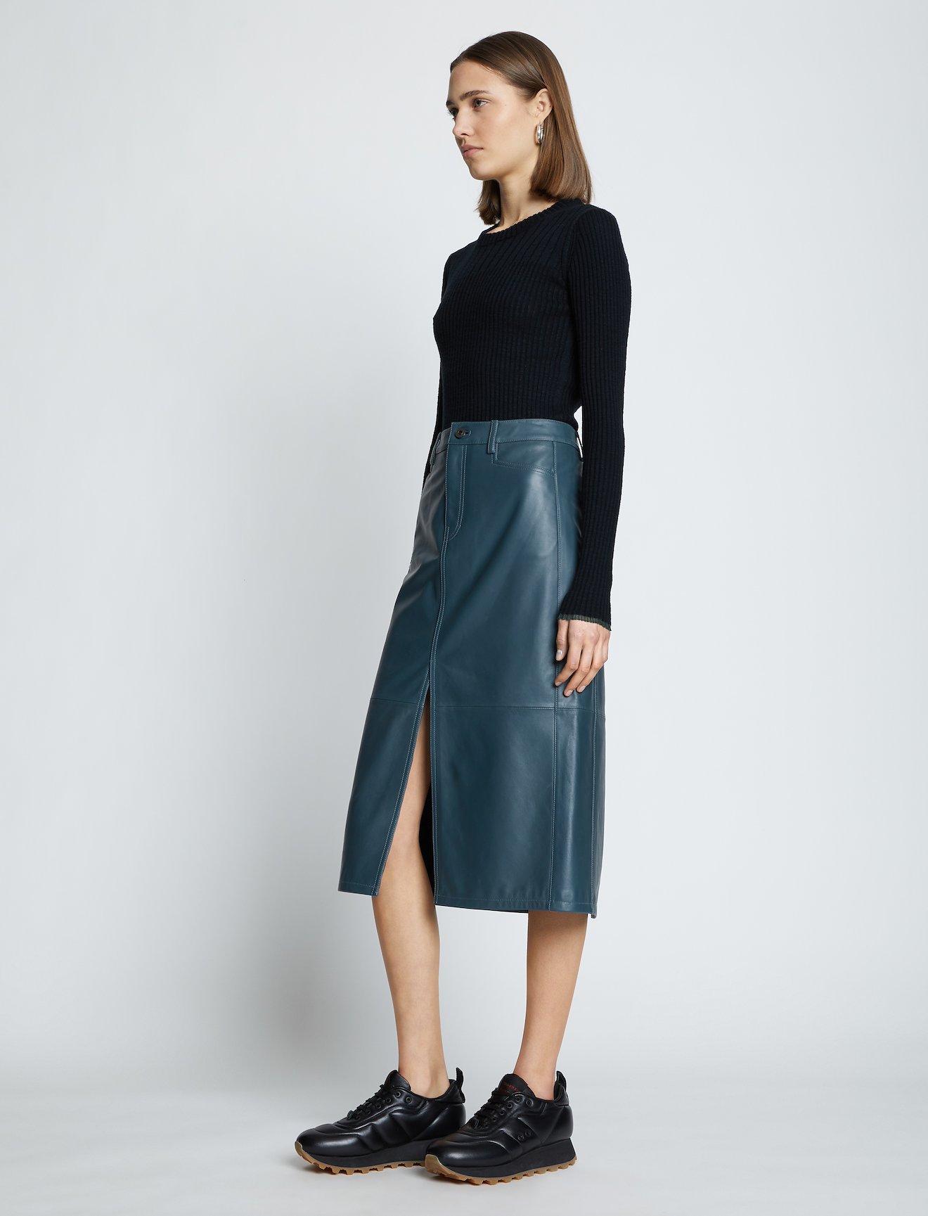 Leather Straight Skirt #1