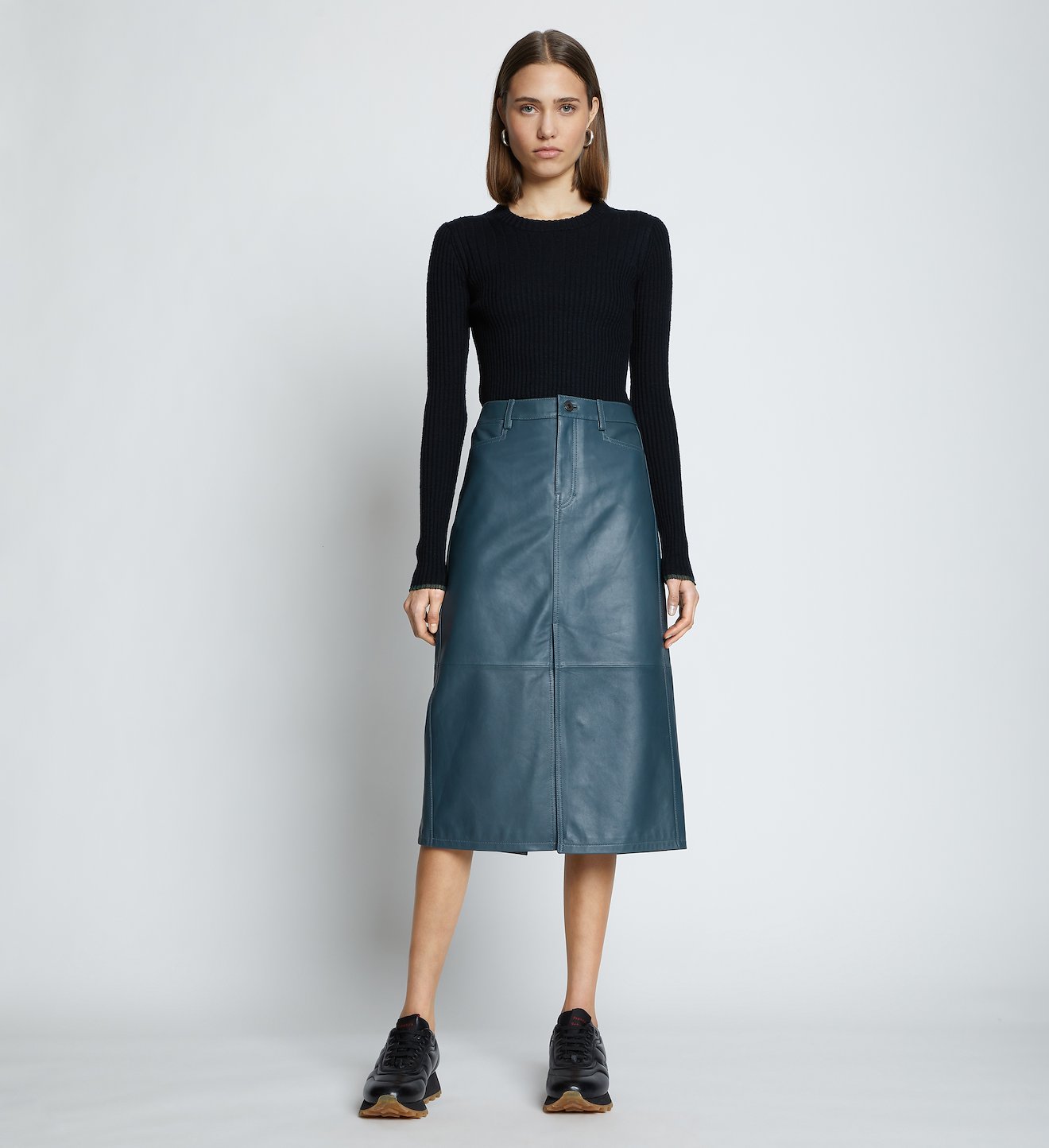 Leather Straight Skirt