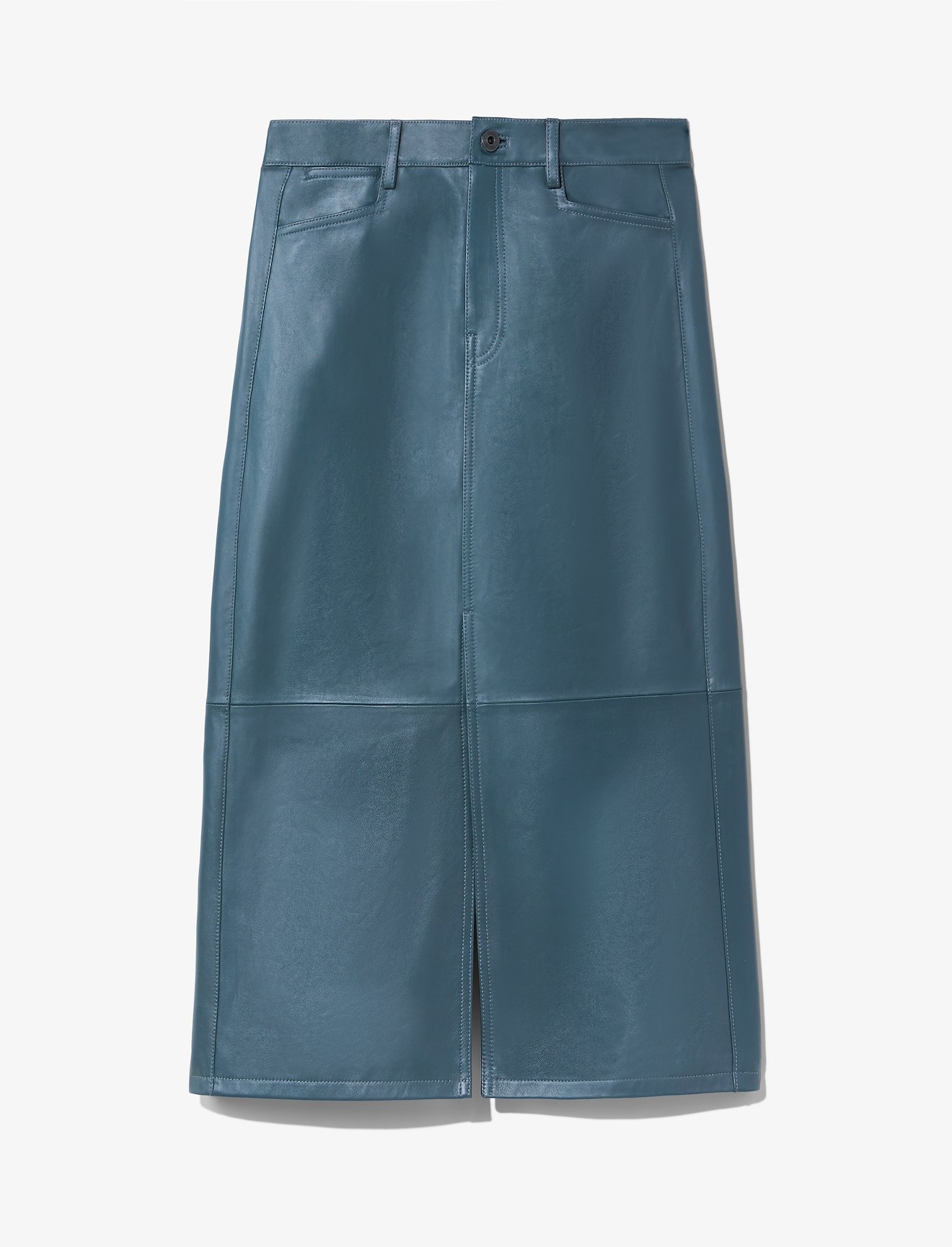 Leather Straight Skirt #4