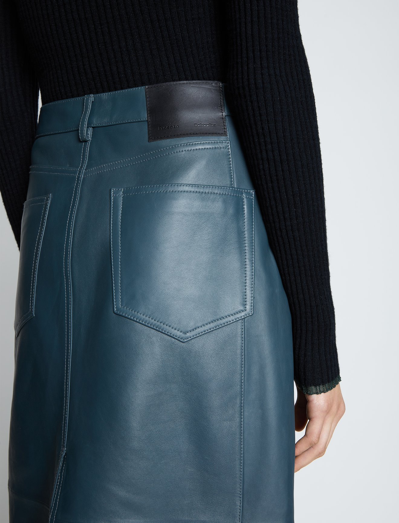 Leather Straight Skirt #3
