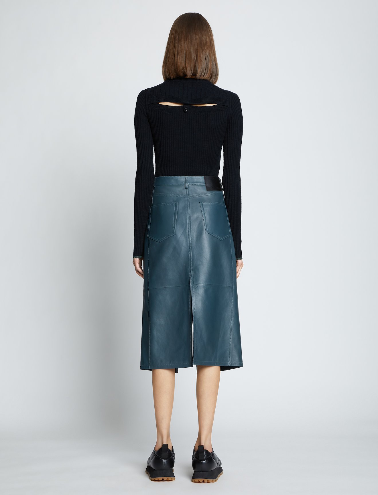 Leather Straight Skirt #2