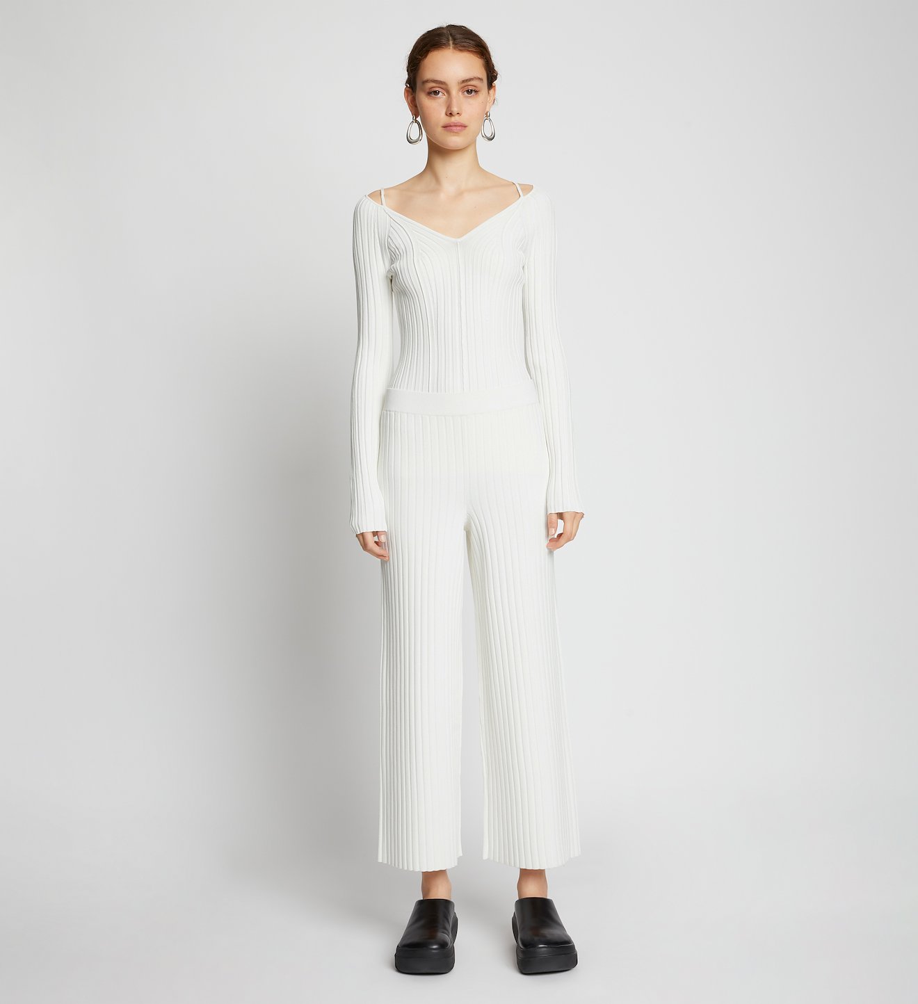 Lightweight Rib Knit Pants
