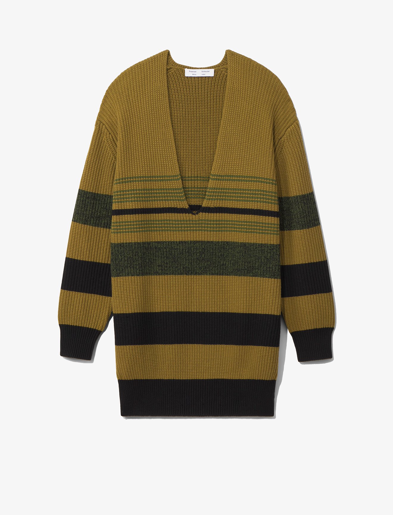 Lofty Stripe Oversized V-neck Sweater #5