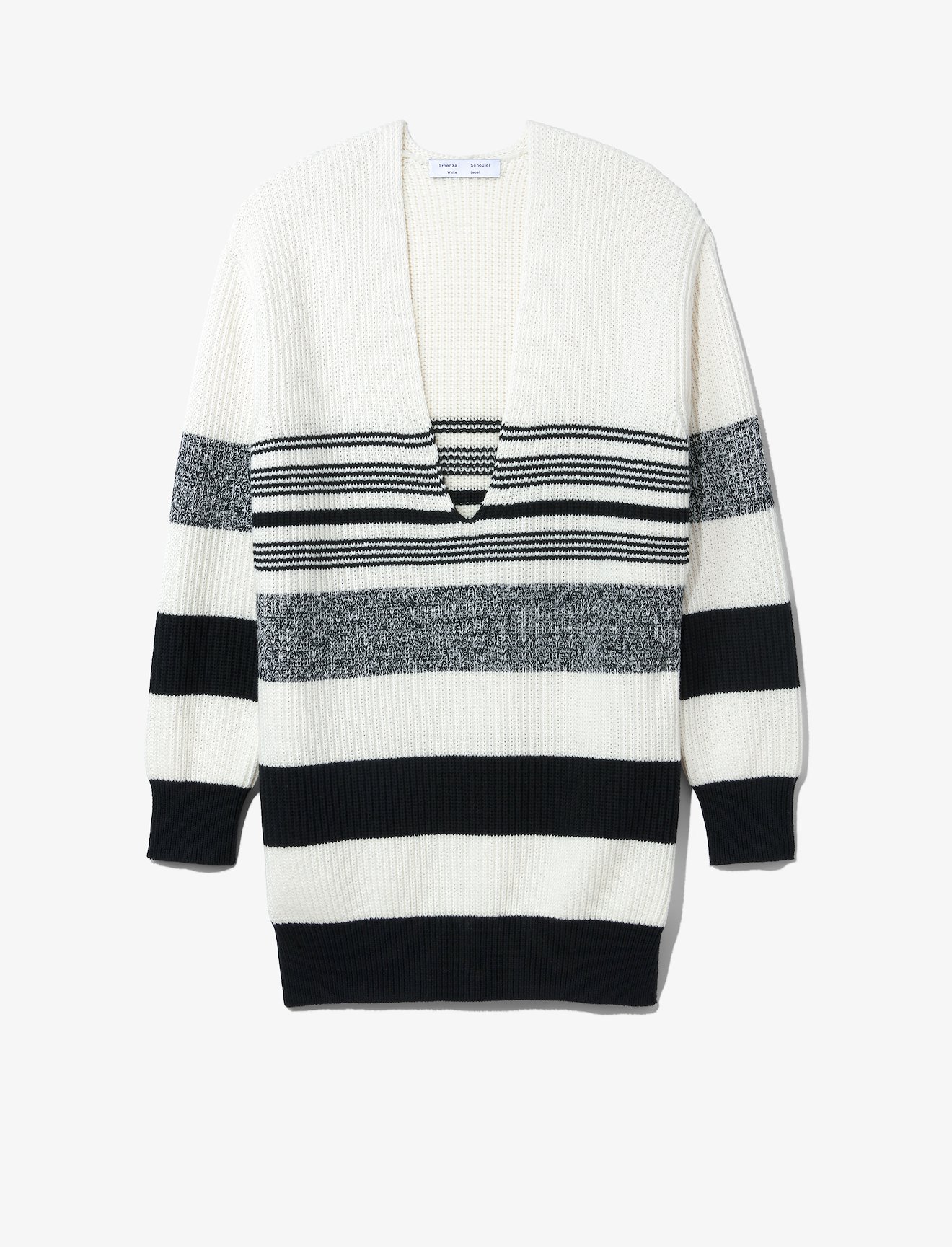 Lofty Stripe Oversized V-neck Sweater #5