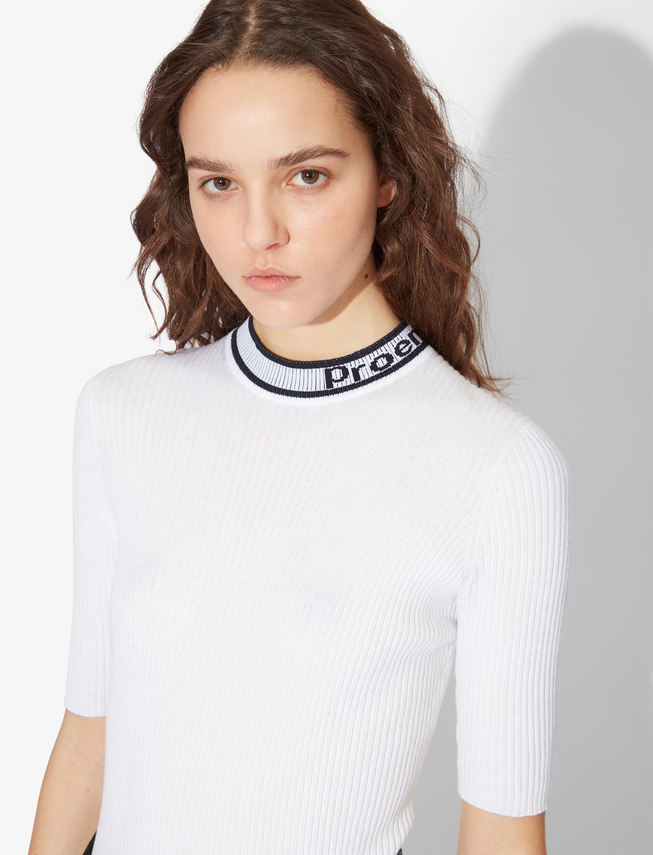 Logo Rib Knit Top #3