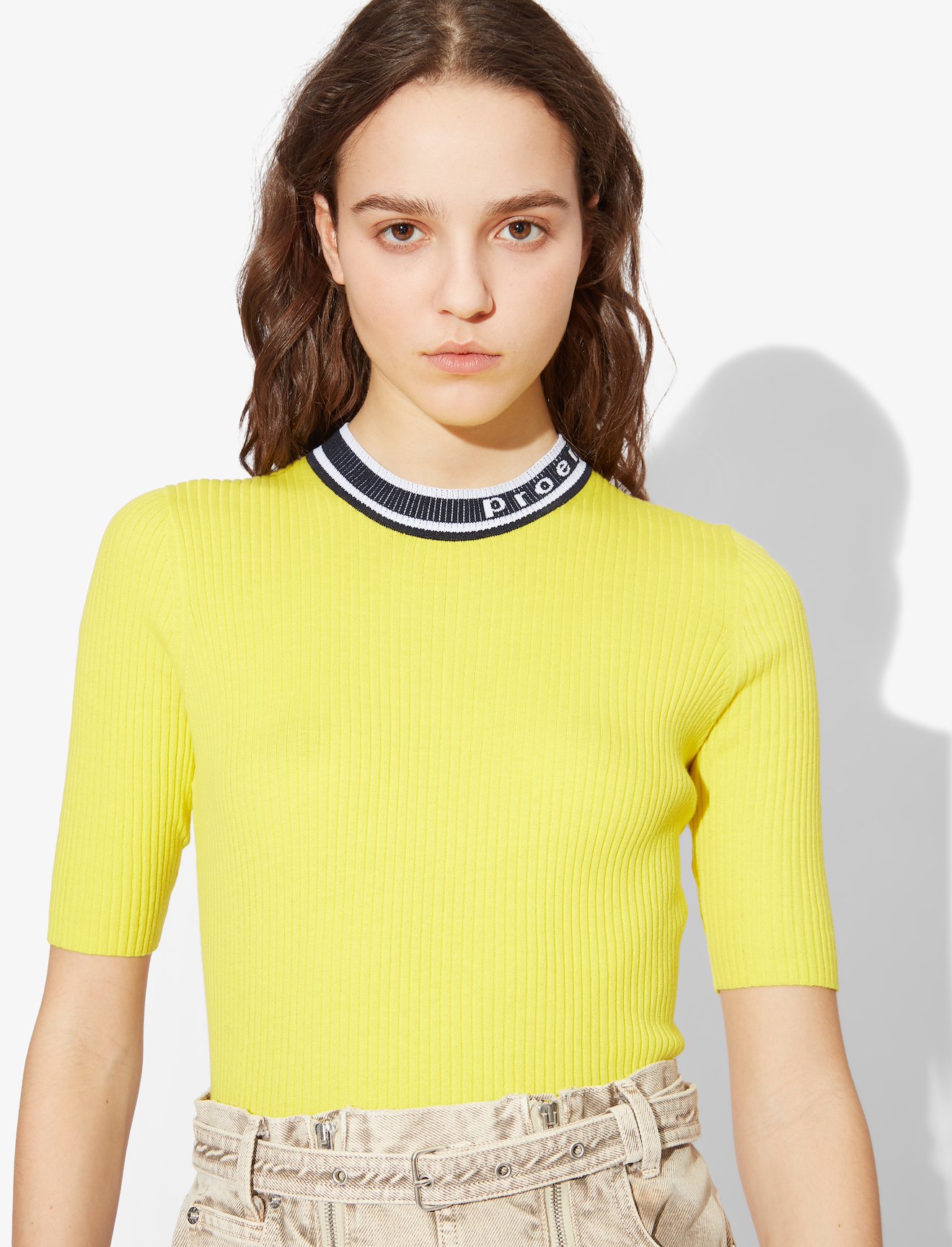 Logo Rib Knit Top #3