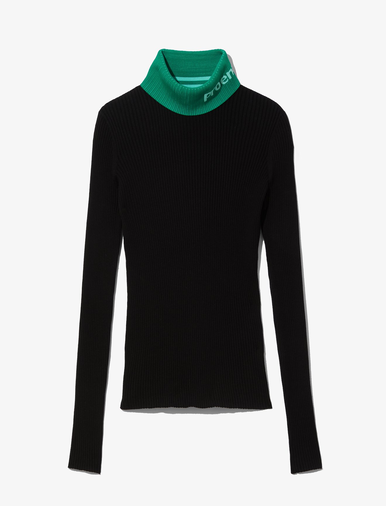 Logo Rib Knit Turtleneck #4