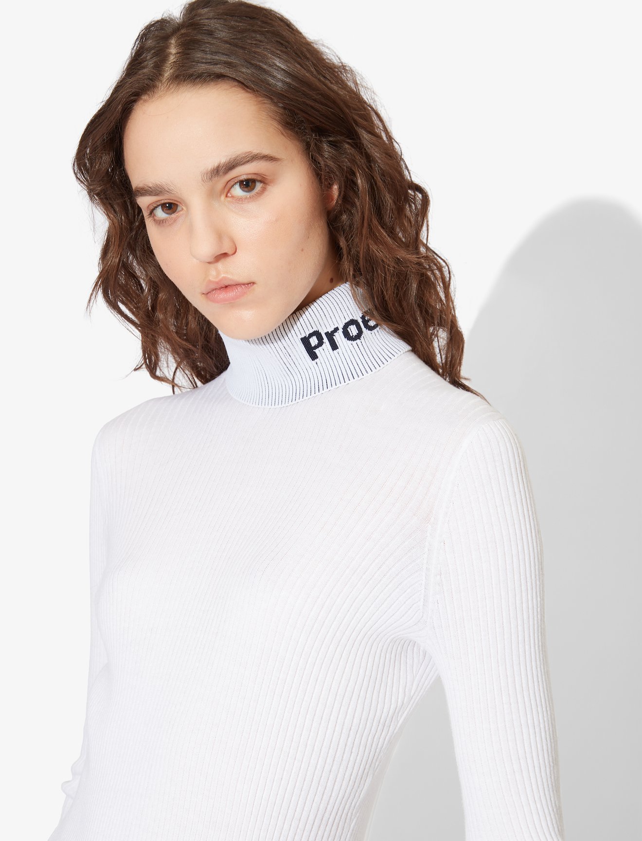 Logo Rib Knit Turtleneck #3