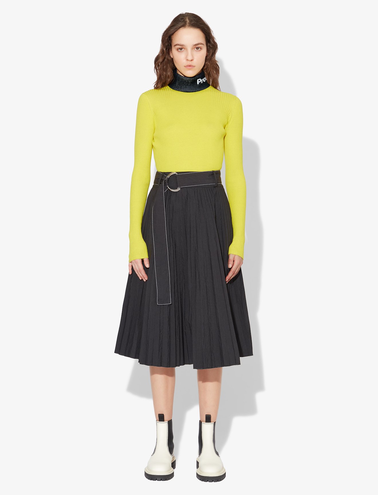 Logo Rib Knit Turtleneck #1