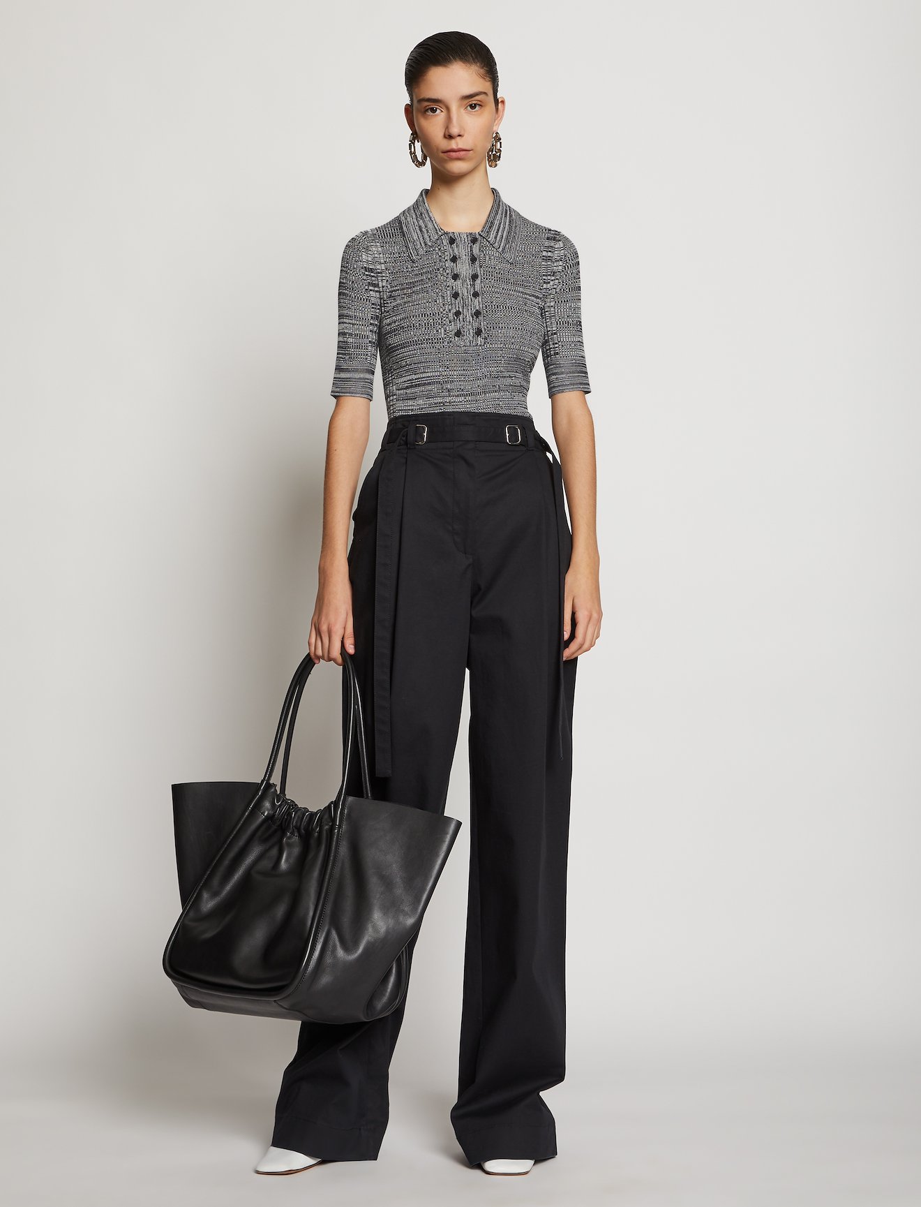 Marl Silk Knit Polo #1