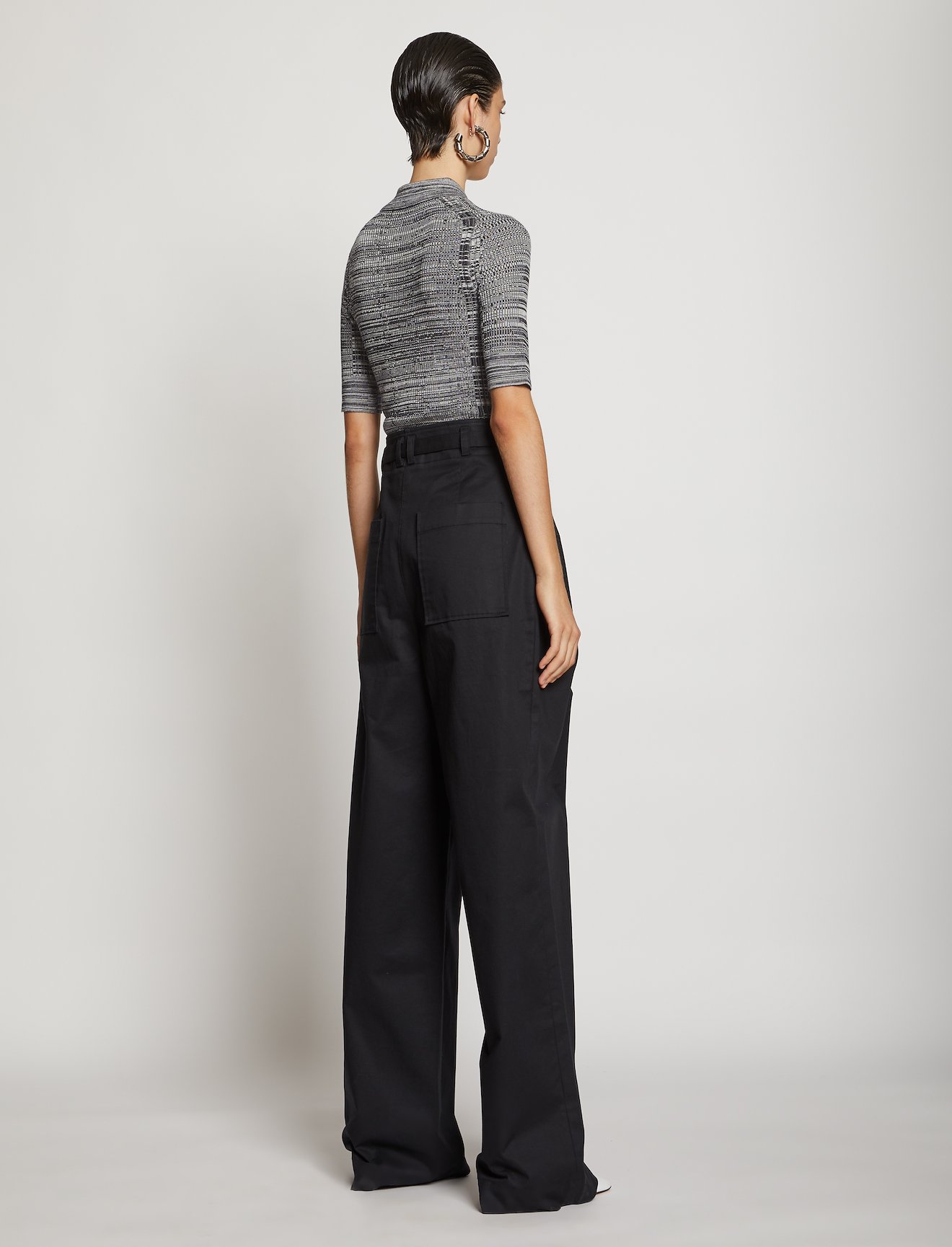 Marl Silk Knit Polo #3