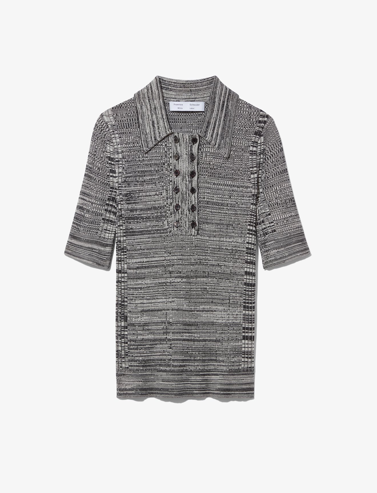 Marl Silk Knit Polo #5