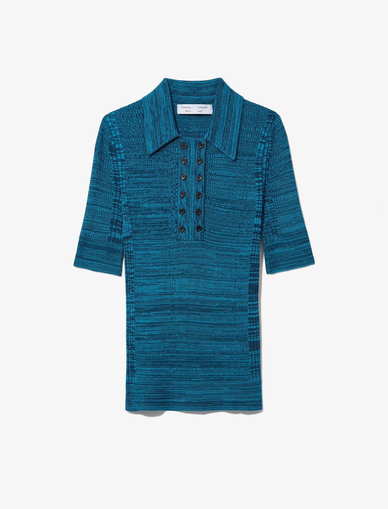 Marl Silk Knit Polo #5