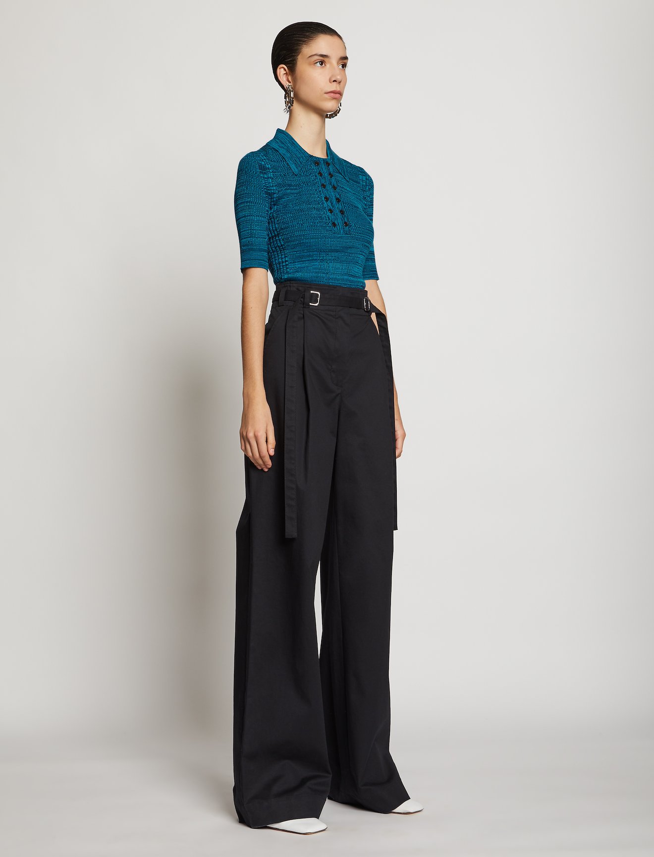 Marl Silk Knit Polo #2