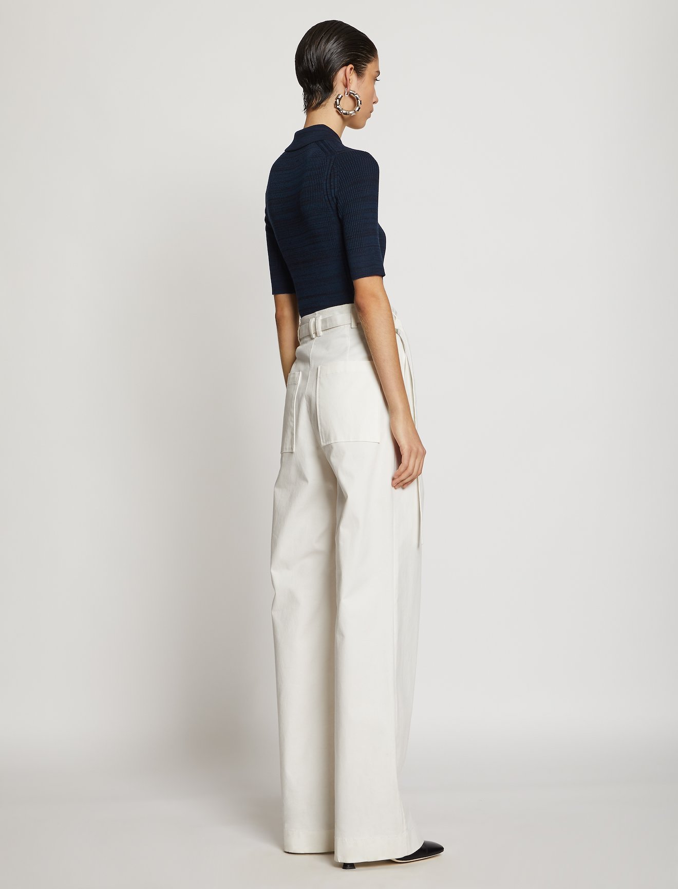 Marl Silk Knit Polo #3