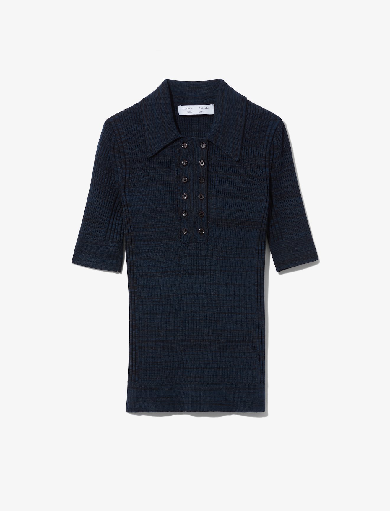 Marl Silk Knit Polo #5