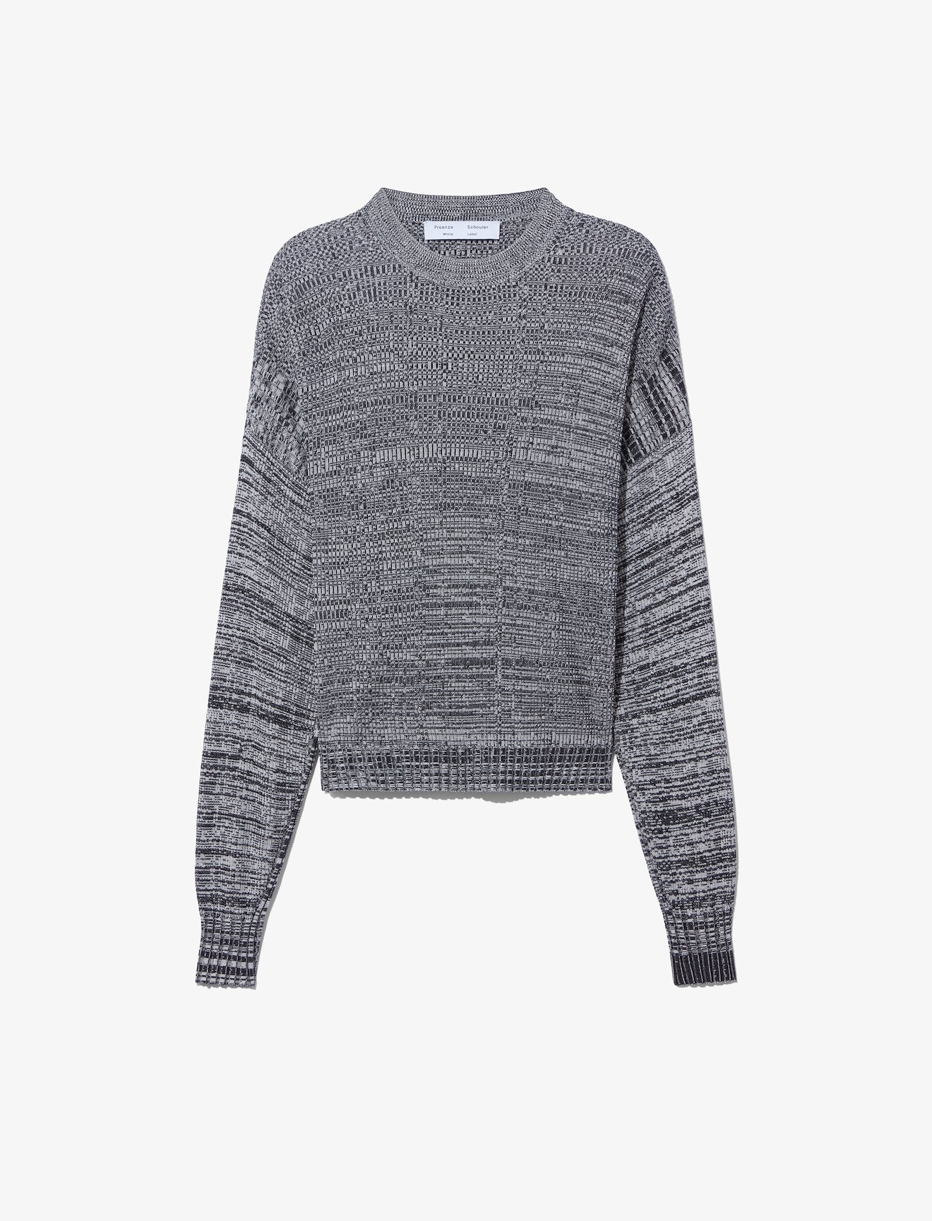 Marl Silk Sweater Cut Out Top #5
