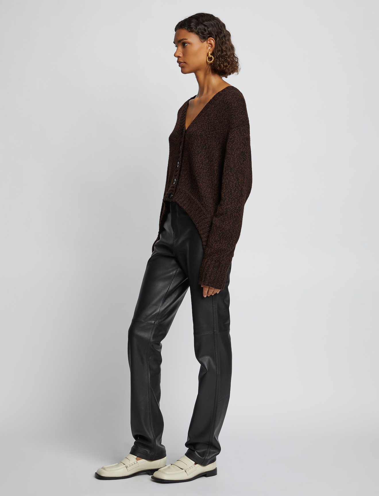 Marled V-Neck Cardigan #2