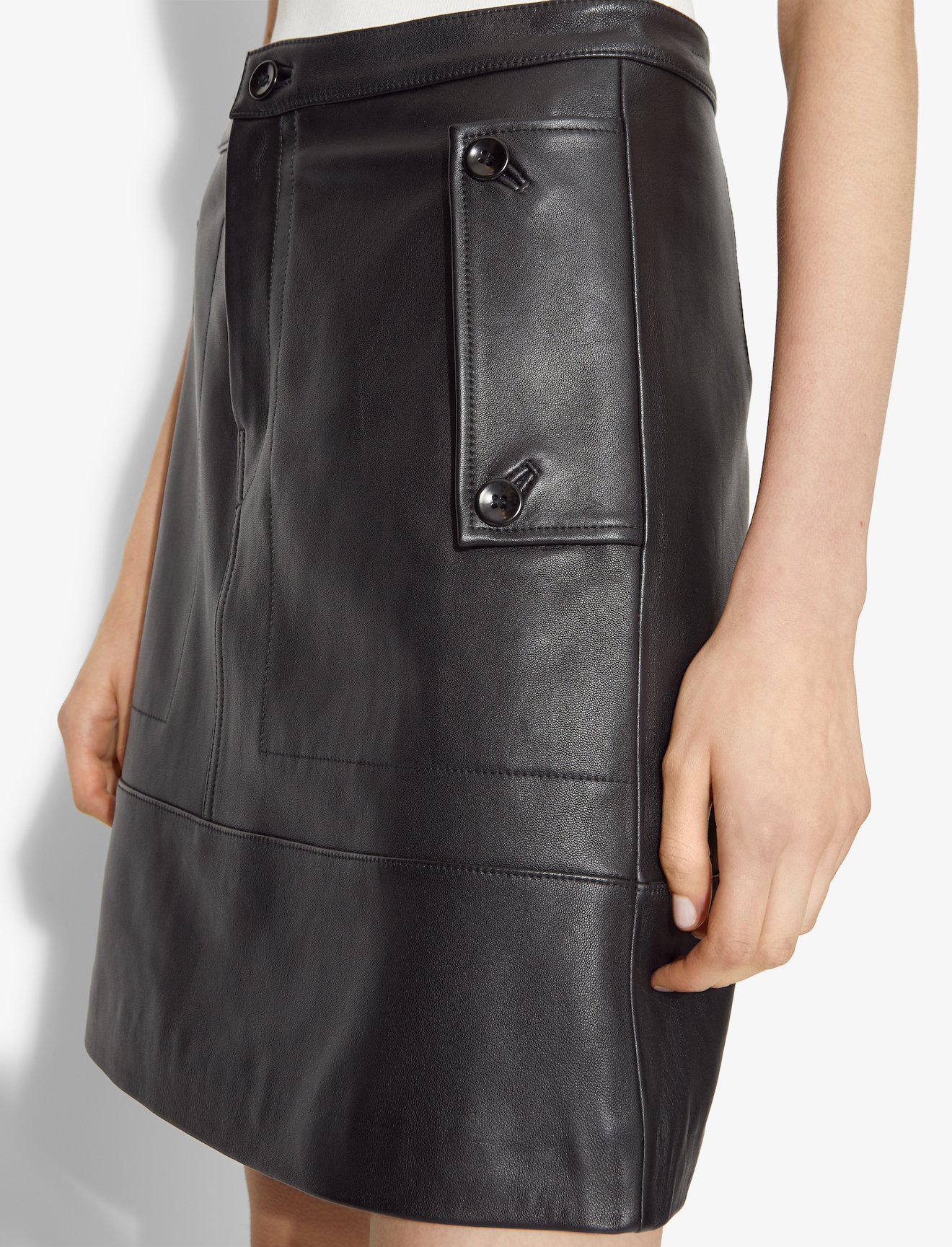 Matte Leather Skirt #3
