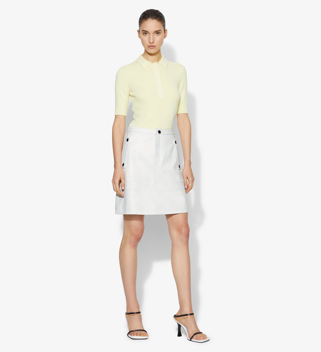 Matte Leather Skirt