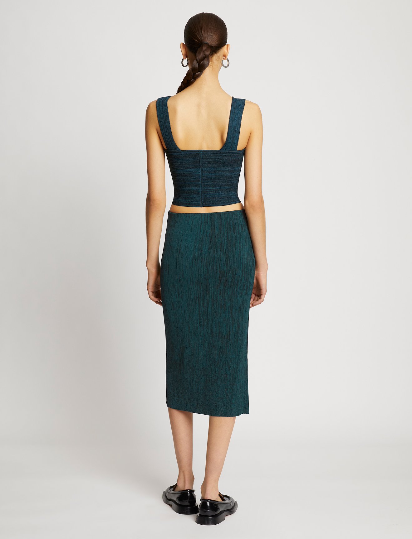 Melange Knit Midi Skirt #2