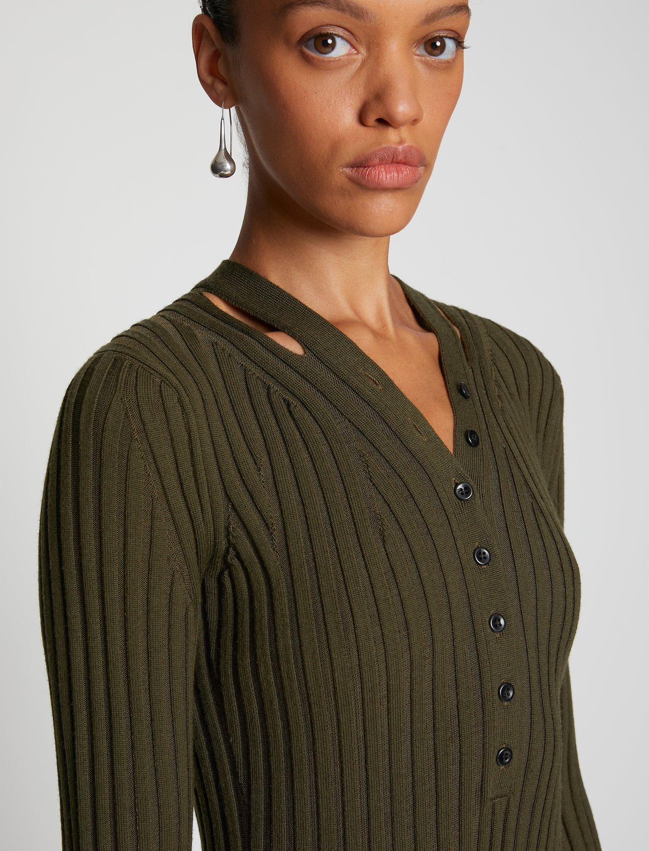Merino Rib Knit Dress #3