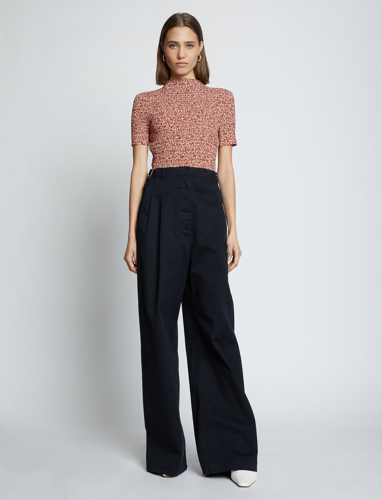 Micro Floral Smocked Top #1