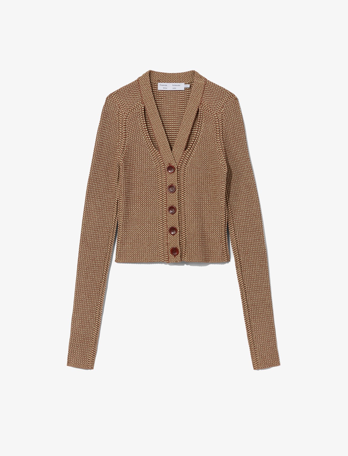 Micro Stripe Rib Knit Cardigan #5