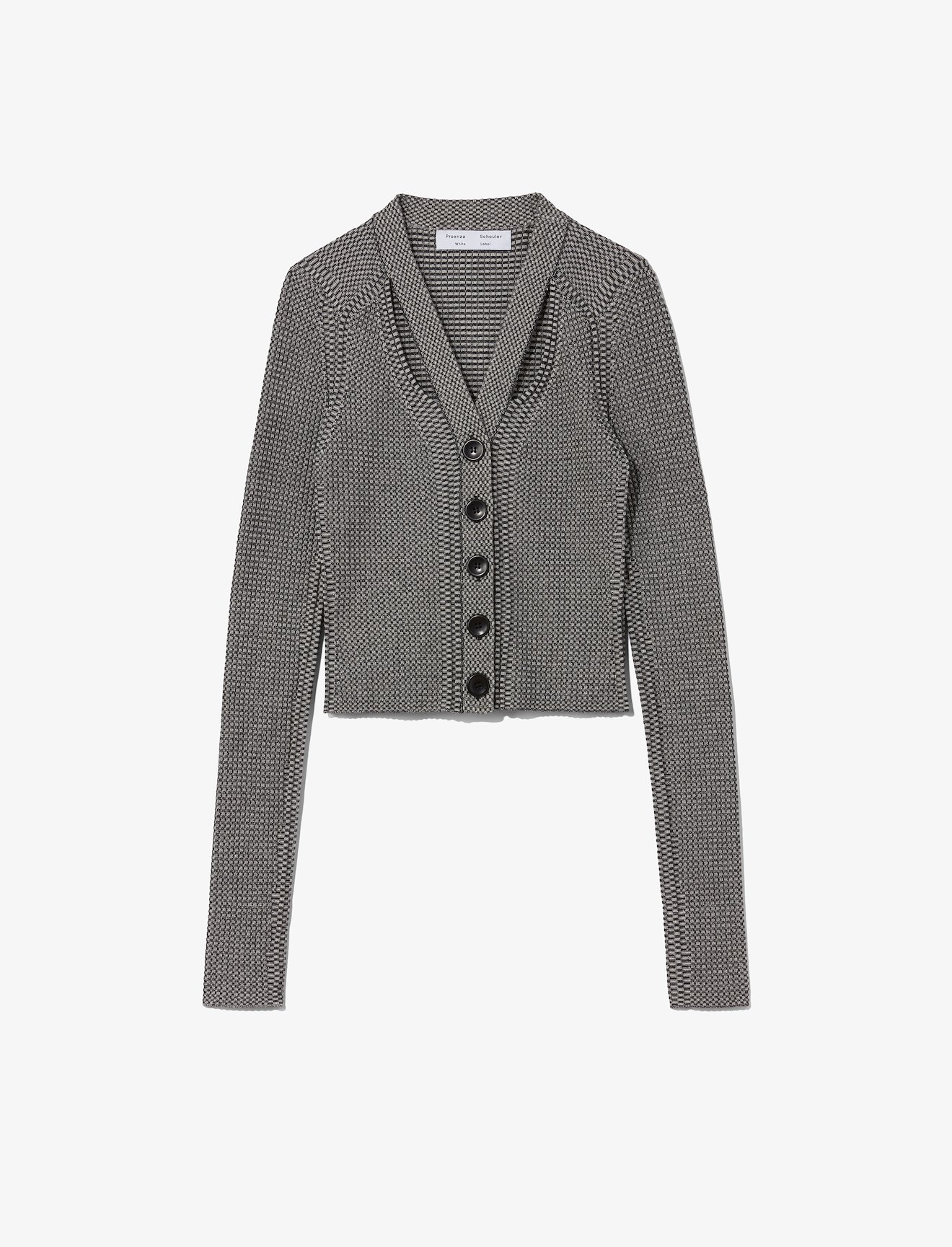 Micro Stripe Rib Knit Cardigan #5