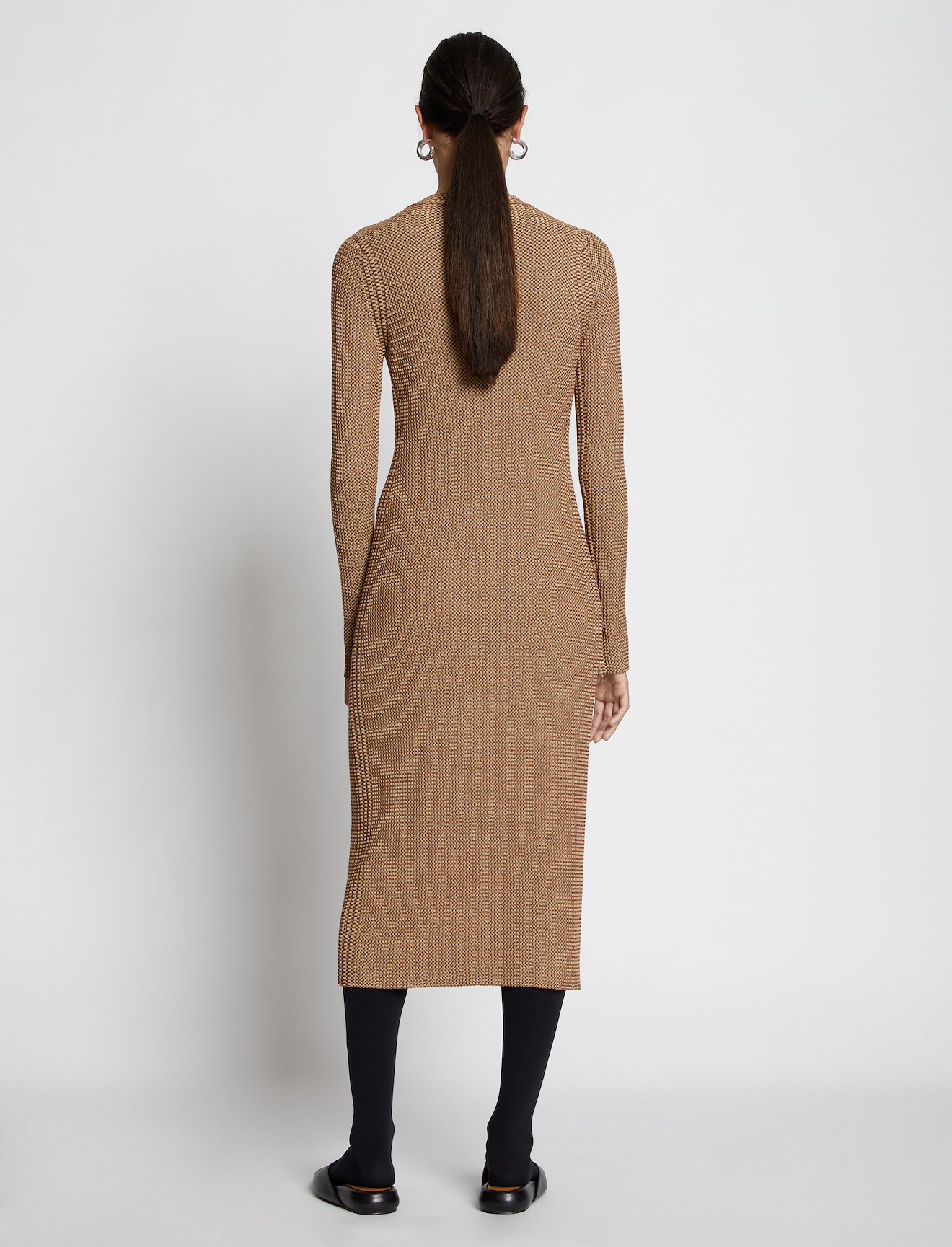 Micro Stripe Rib Knit Dress #2