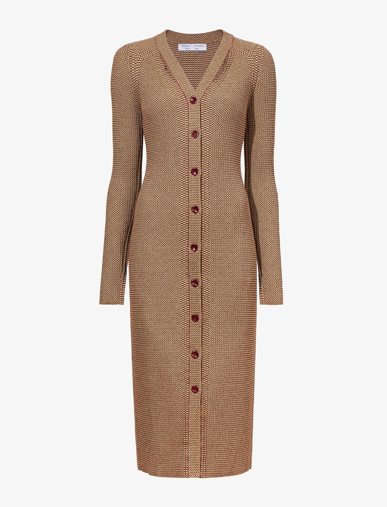Micro Stripe Rib Knit Dress #4