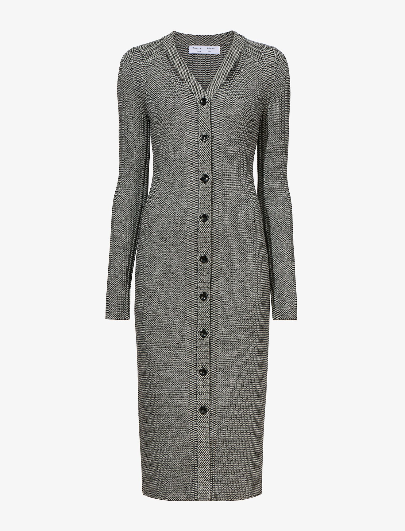 Micro Stripe Rib Knit Dress #4