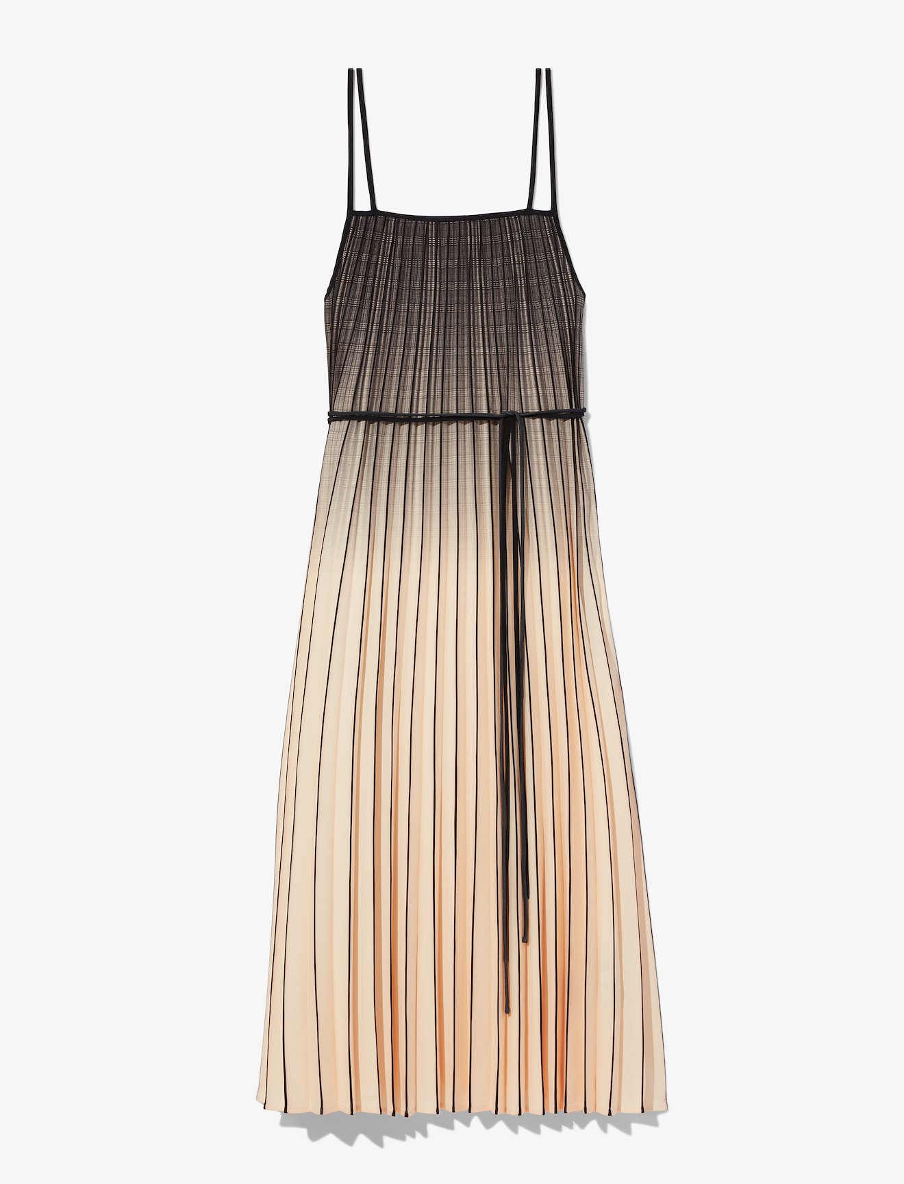 Ombré Plaid Pleated Dress #4