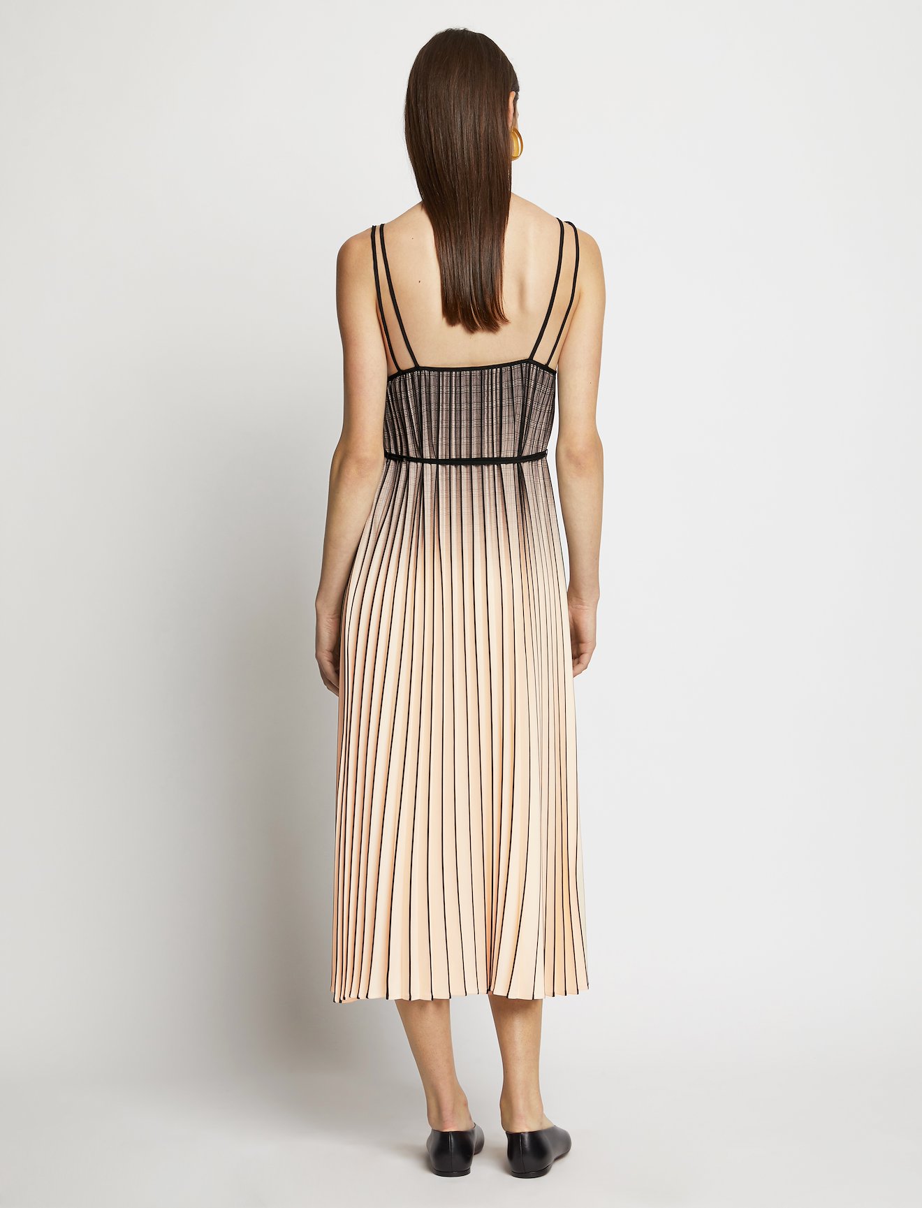 Ombré Plaid Pleated Dress #2